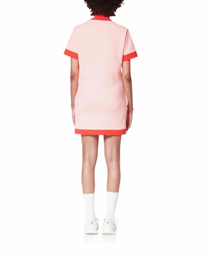 Casablanca Paris Dresses Pink Wave Polo Dress 8211 Women