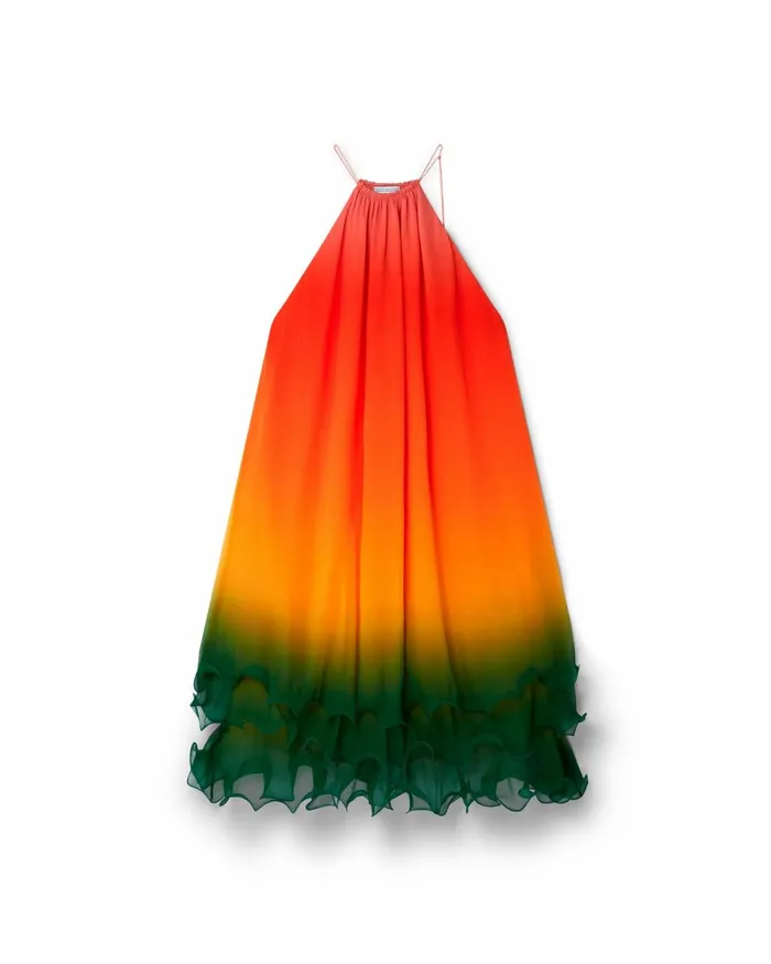 Casablanca Paris Dresses Rainbow Gradient Cocktail Dress 8211 Women
