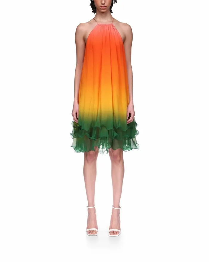 Casablanca Paris Dresses Rainbow Gradient Cocktail Dress 8211 Women