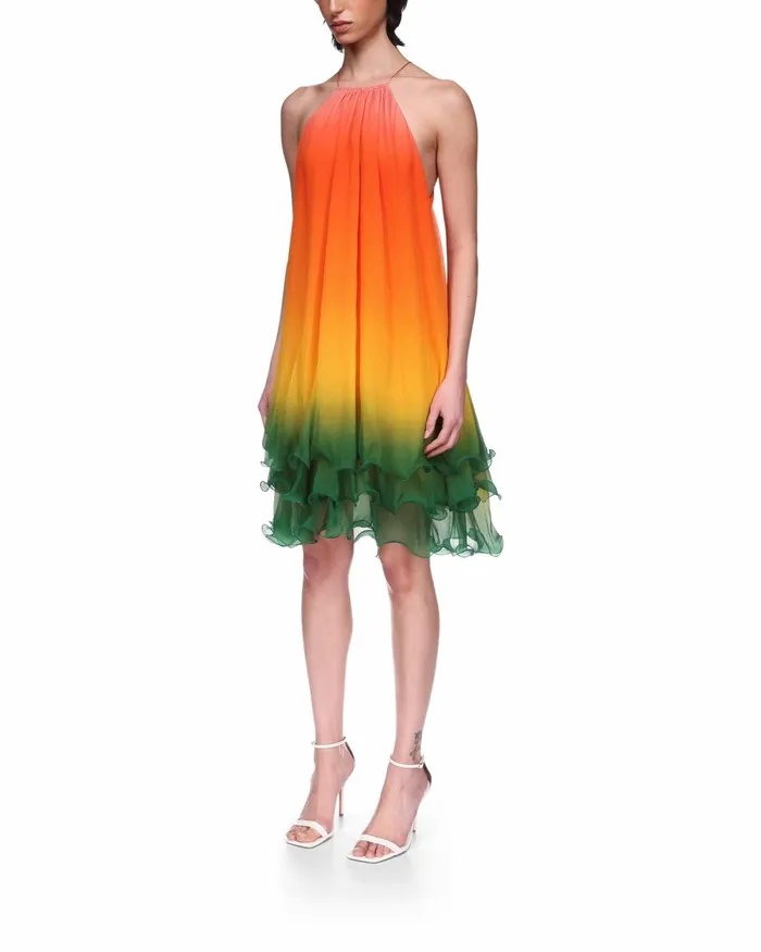 Casablanca Paris Dresses Rainbow Gradient Cocktail Dress 8211 Women