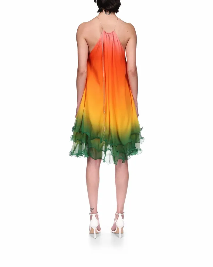 Casablanca Paris Dresses Rainbow Gradient Cocktail Dress 8211 Women