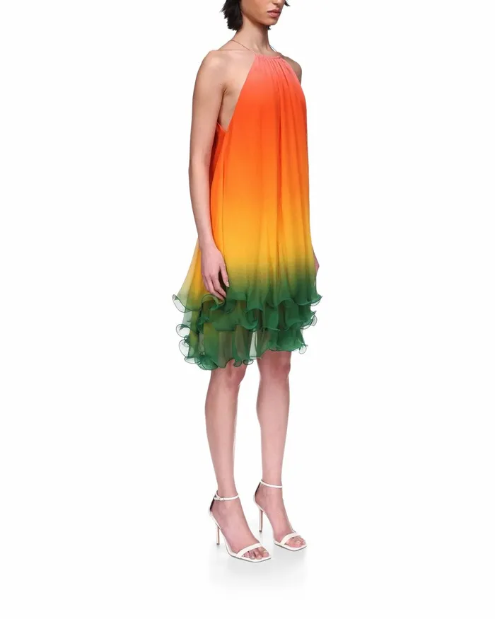 Casablanca Paris Dresses Rainbow Gradient Cocktail Dress 8211 Women