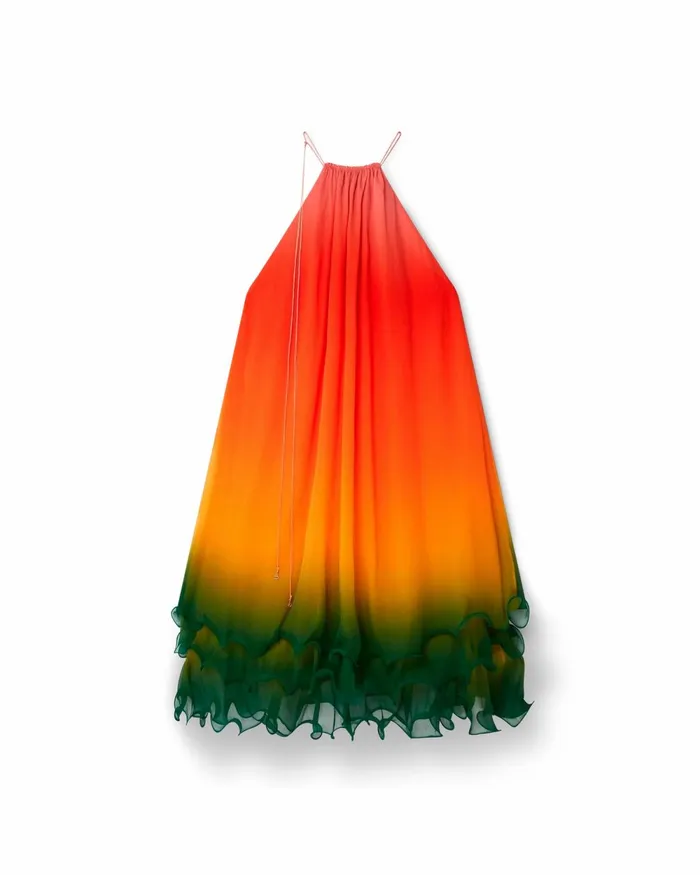 Casablanca Paris Dresses Rainbow Gradient Cocktail Dress 8211 Women