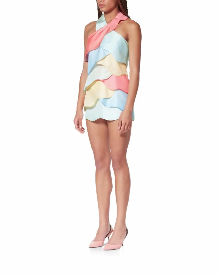 Casablanca Paris Dresses Rainbow Gradient Halterneck Dress 8211 Women