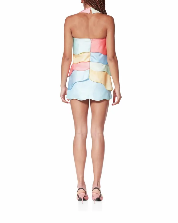 Casablanca Paris Dresses Rainbow Gradient Halterneck Dress 8211 Women