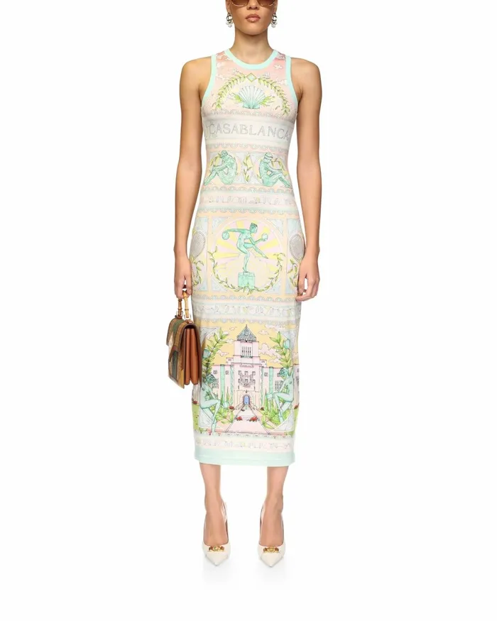 Casablanca Paris Dresses Vase Midi Dress 8211 Women