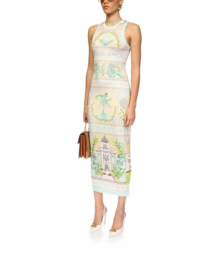 Casablanca Paris Dresses Vase Midi Dress 8211 Women