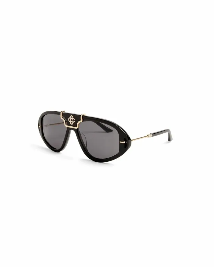 Casablanca Paris Eyewear Black and Gold The Hacienda Sunglasses 8211 MenWomen