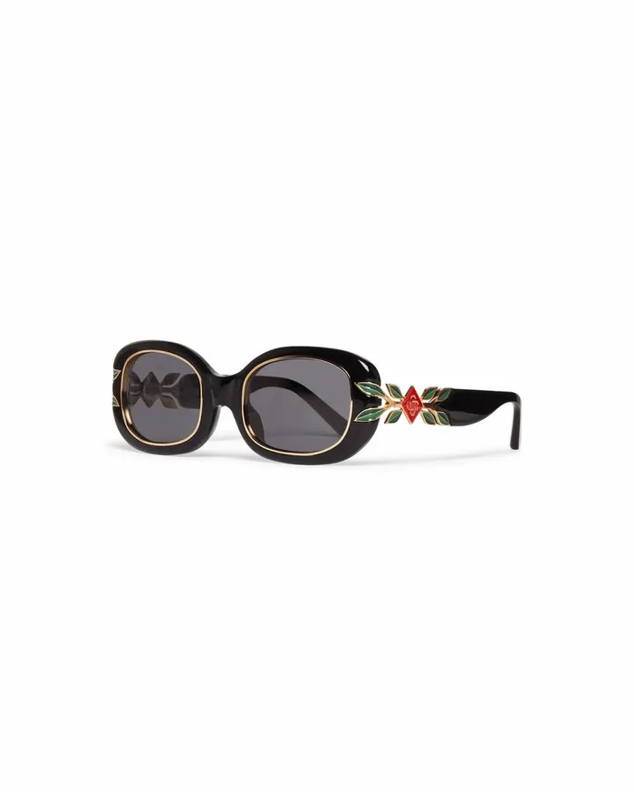 Casablanca Paris Eyewear Black Laurel Sunglasses 8211 MenWomen
