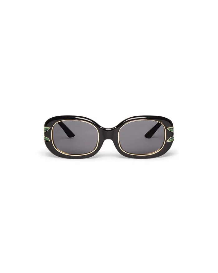 Casablanca Paris Eyewear Black Laurel Sunglasses 8211 MenWomen Casablanca Paris Eyewear Black Laurel Sunglasses 8211 MenWomen