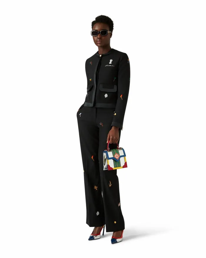 Casablanca Paris Eyewear Black Laurel Sunglasses 8211 MenWomen Casablanca Paris Eyewear Black Laurel Sunglasses 8211 MenWomen