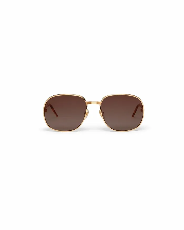 Casablanca Paris Eyewear Gold and Brown The Vermont Sunglasses 8211 MenWomen Casablanca Paris Eyewear Gold and Brown The Vermont Sunglasses 8211 MenWomen