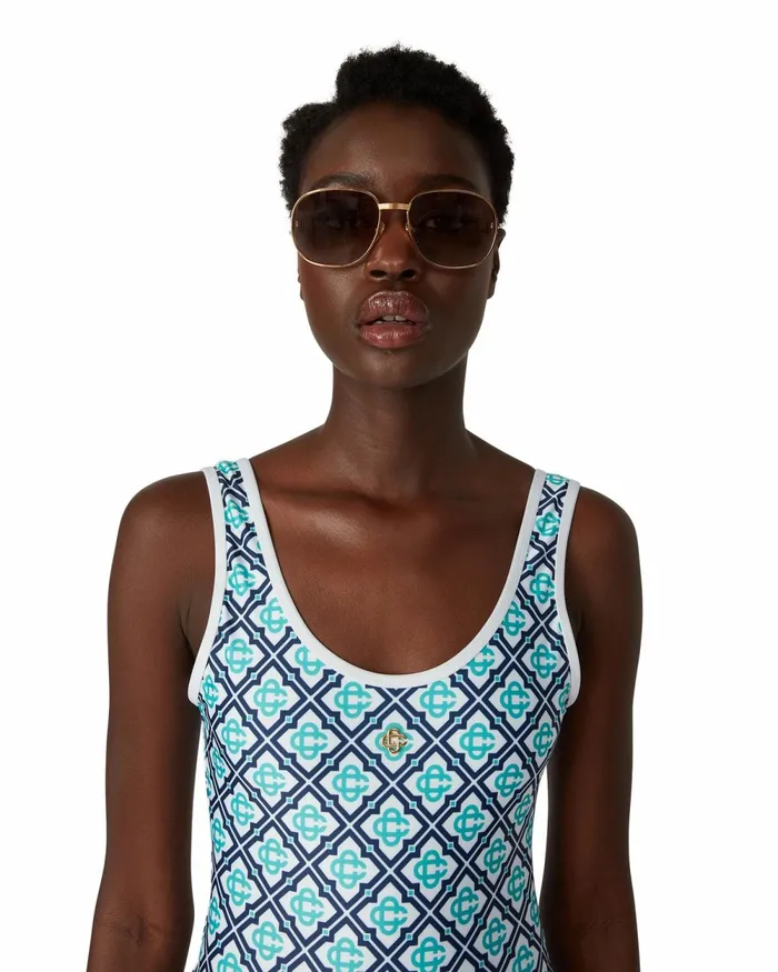 Casablanca Paris Eyewear Gold and Brown The Vermont Sunglasses 8211 MenWomen Casablanca Paris Eyewear Gold and Brown The Vermont Sunglasses 8211 MenWomen