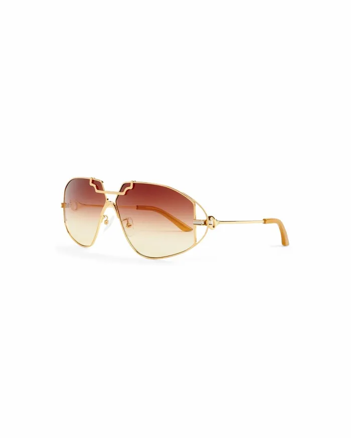 Casablanca Paris Eyewear Orange and Gold The Avenida Sunglasses 8211 MenWomen Casablanca Paris Eyewear Orange and Gold The Avenida Sunglasses 8211 MenWomen
