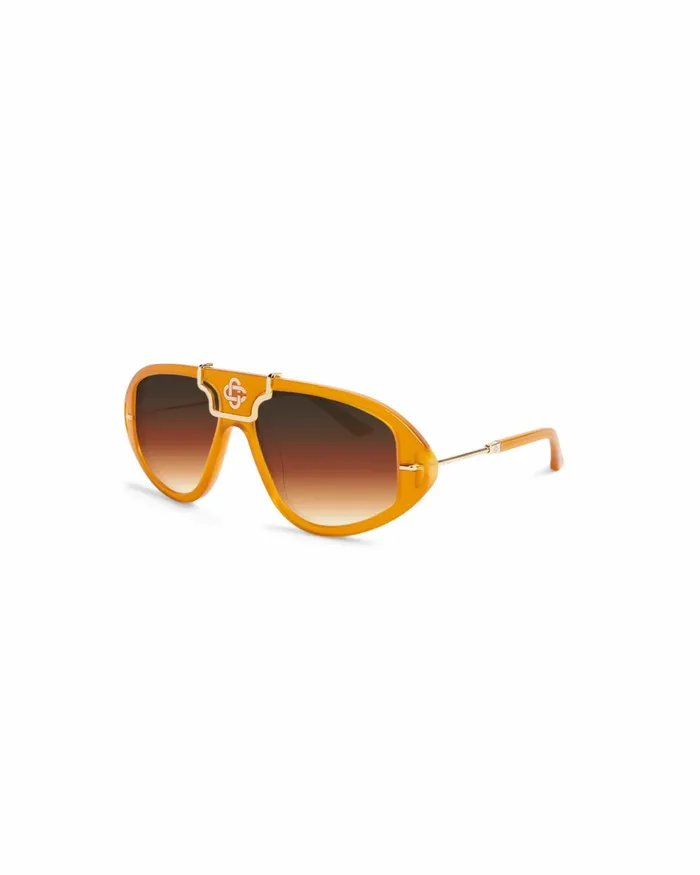 Casablanca Paris Eyewear Orange and Gold The Hacienda Sunglasses 8211 MenWomen Casablanca Paris Eyewear Orange and Gold The Hacienda Sunglasses 8211 MenWomen