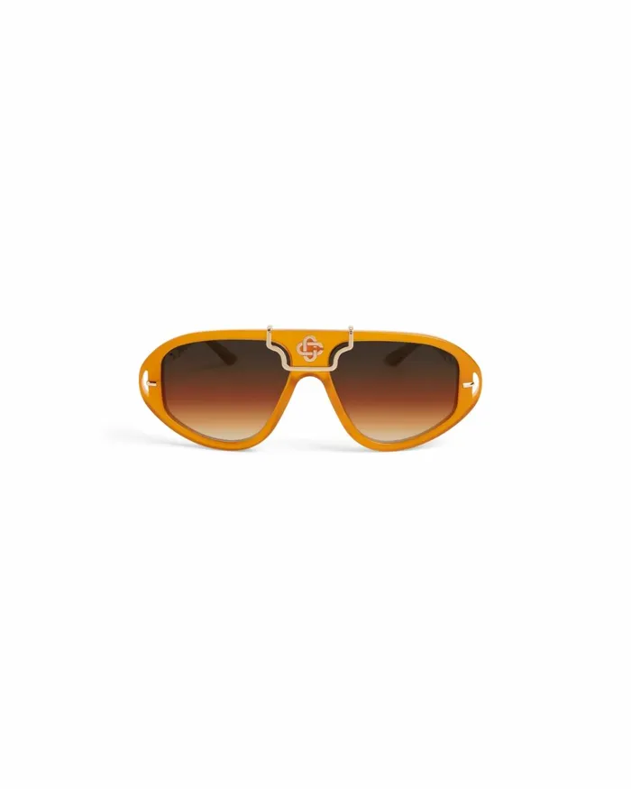 Casablanca Paris Eyewear Orange and Gold The Hacienda Sunglasses 8211 MenWomen Casablanca Paris Eyewear Orange and Gold The Hacienda Sunglasses 8211 MenWomen