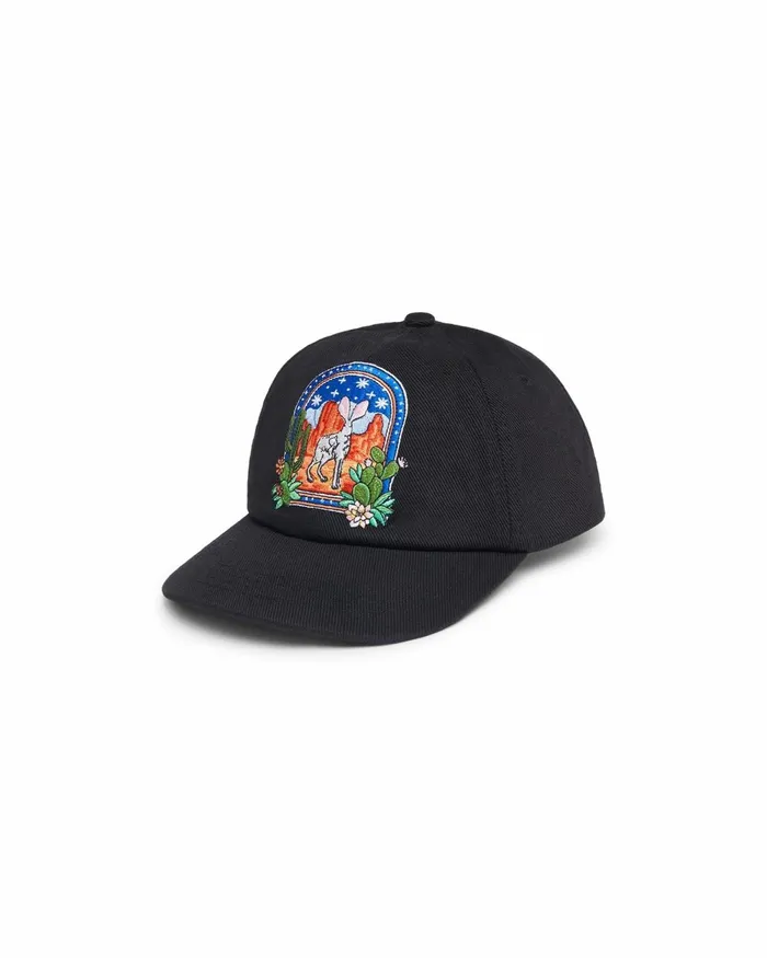 Casablanca Paris Hats Black L039Arche Du Desert Nuit Patch Cap 8211 MenWomen
