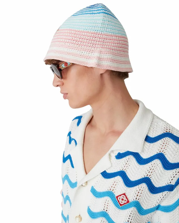 Casablanca Paris Hats Gradient Crochet Hat 8211 MenWomen Casablanca Paris Hats Gradient Crochet Hat 8211 MenWomen