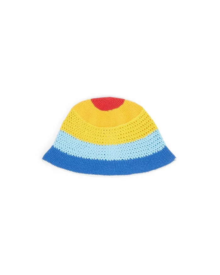 Casablanca Paris Hats Rainbow Striped Crochet Hat 8211 MenWomen Casablanca Paris Hats Rainbow Striped Crochet Hat 8211 MenWomen