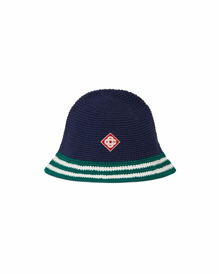 Casablanca Paris Hats Stripe Crochet Hat 8211 MenWomen