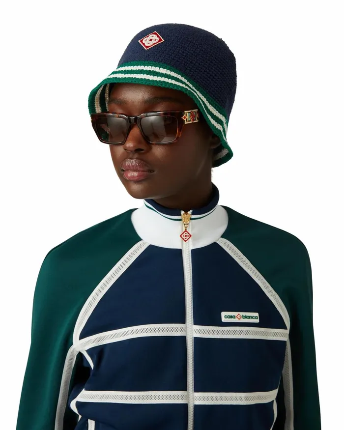 Casablanca Paris Hats Stripe Crochet Hat 8211 MenWomen Casablanca Paris Hats Stripe Crochet Hat 8211 MenWomen