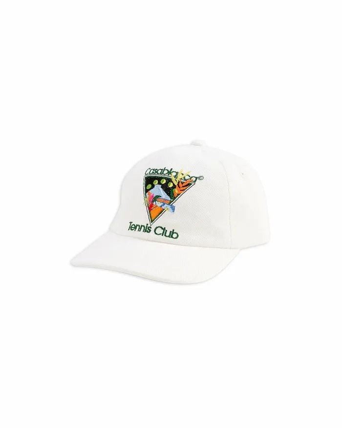Casablanca Paris Hats White Tennis Club Icon Cap 8211 MenWomen