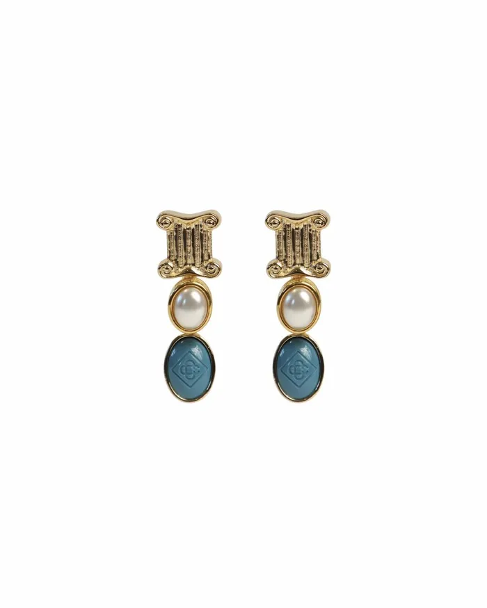 Casablanca Paris Jewellery Column Drop Earrings 8211 MenWomen