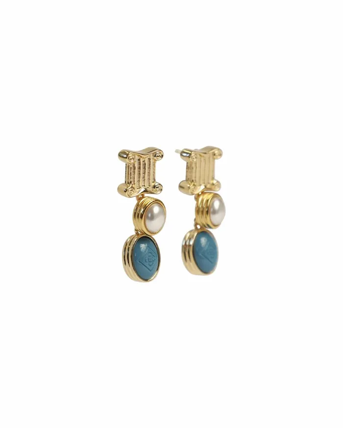 Casablanca Paris Jewellery Column Drop Earrings 8211 MenWomen