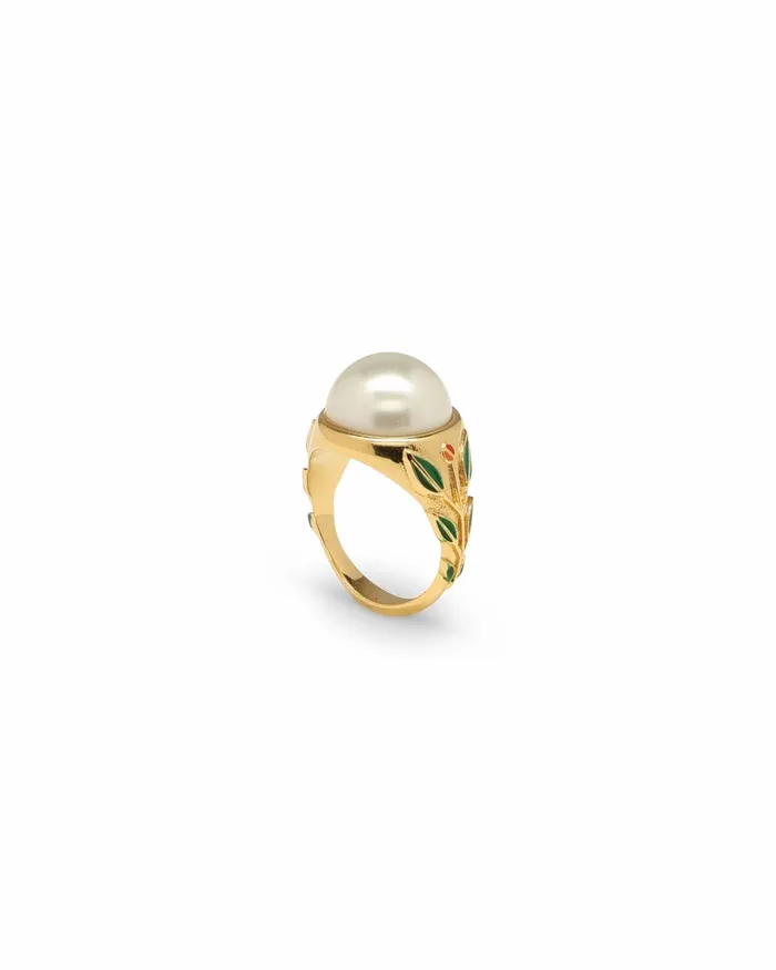 Casablanca Paris Jewellery Pearl Signet Ring 8211 MenWomen Casablanca Paris Jewellery Pearl Signet Ring 8211 MenWomen