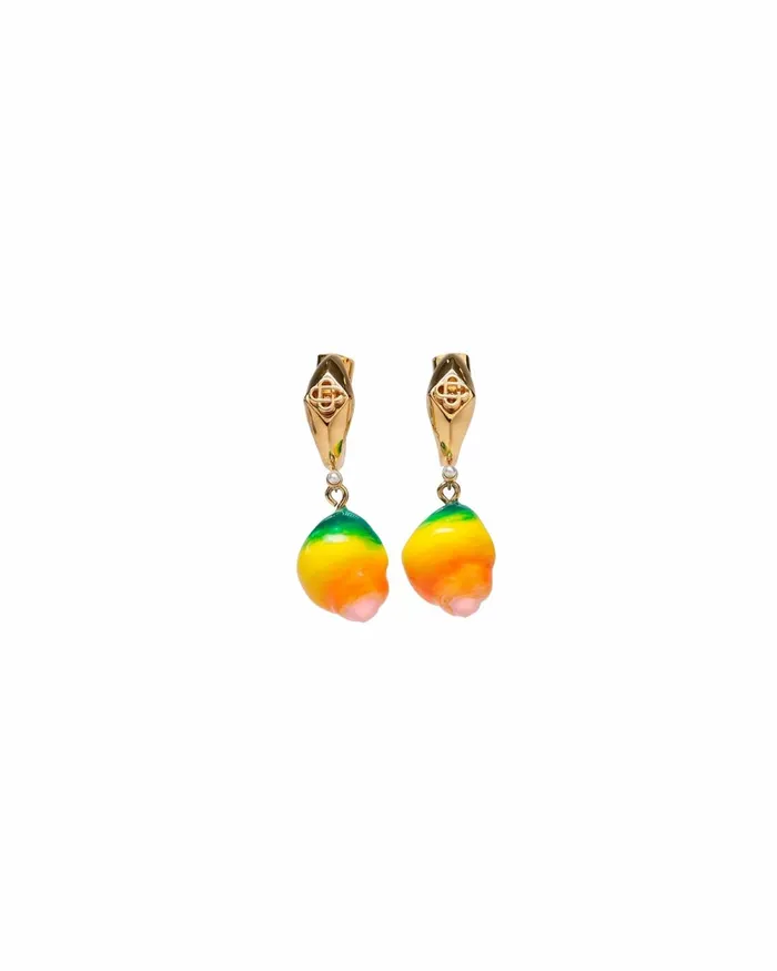 Casablanca Paris Jewellery Shell Drop Earrings 8211 MenWomen