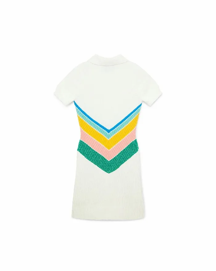 Casablanca Paris Knitwear Boucle Chevron Dress 8211 Women