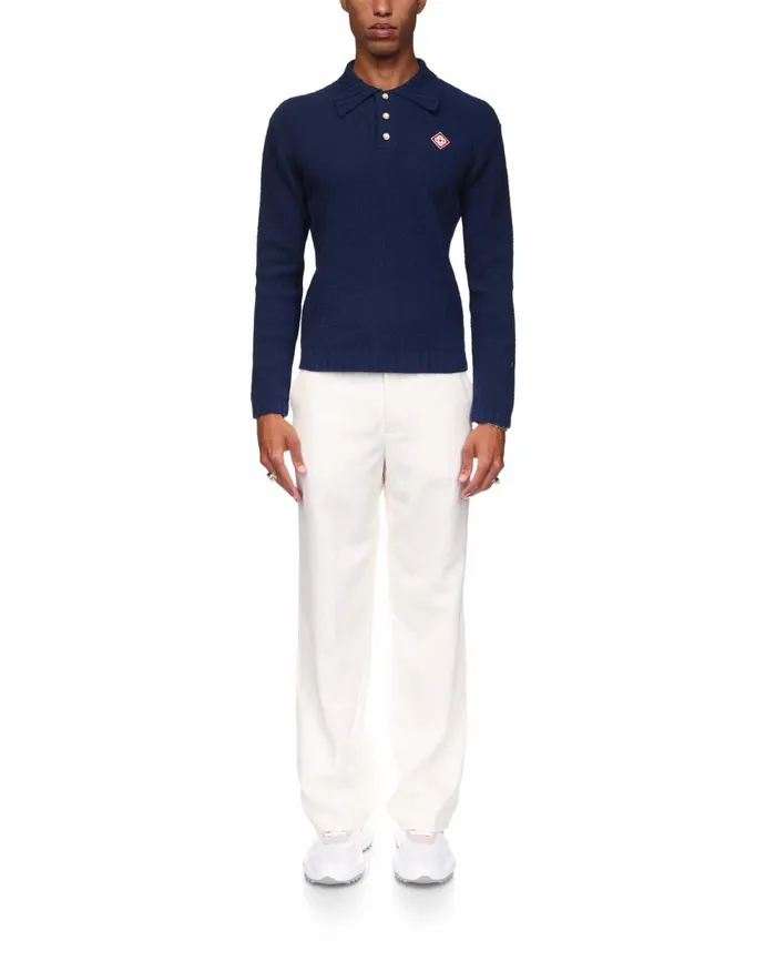 Casablanca Paris Knitwear Boucle Polo Shirt 8211 Men Casablanca Paris Knitwear Boucle Polo Shirt 8211 Men