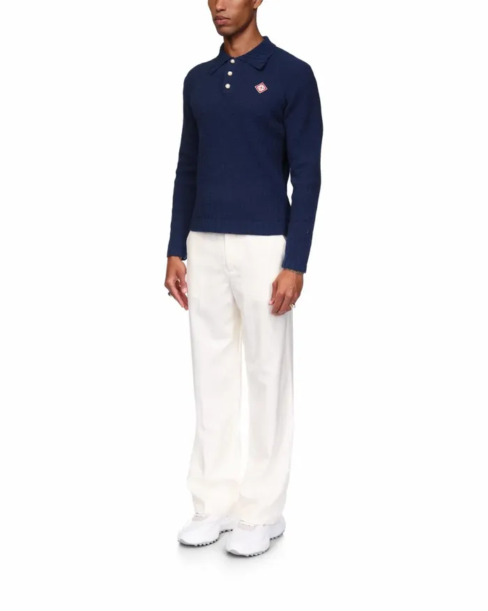Casablanca Paris Knitwear Boucle Polo Shirt 8211 Men Casablanca Paris Knitwear Boucle Polo Shirt 8211 Men