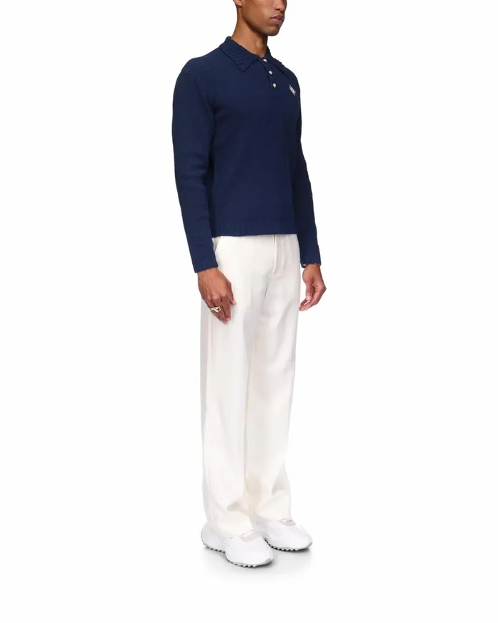 Casablanca Paris Knitwear Boucle Polo Shirt 8211 Men Casablanca Paris Knitwear Boucle Polo Shirt 8211 Men