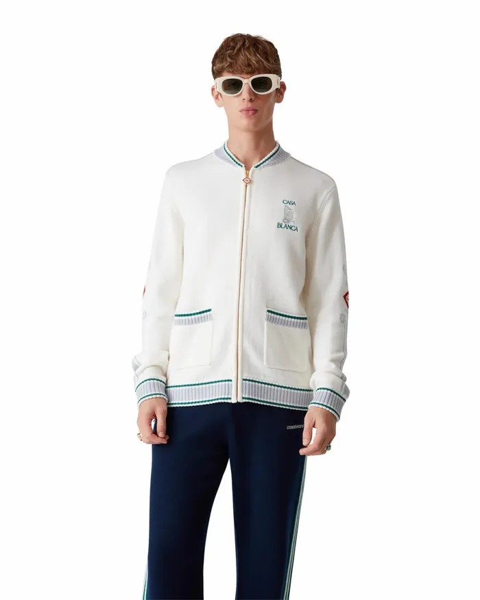 Casablanca Paris Knitwear Casa Club Jacket 8211 Men