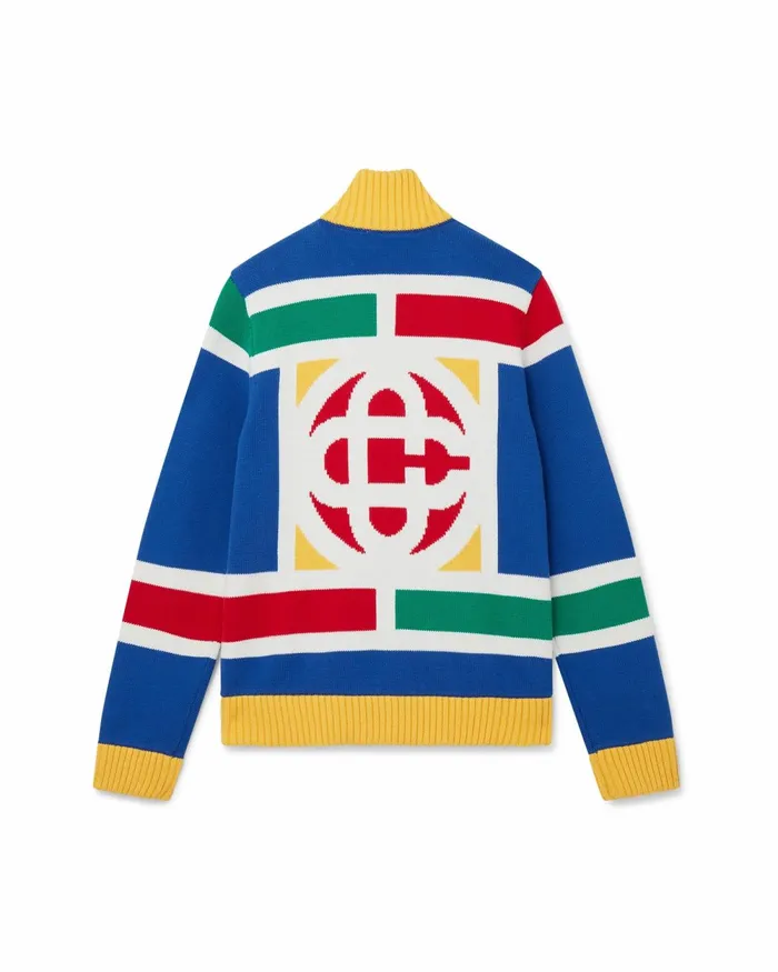 Casablanca Paris Knitwear Casa Court Knit Jacket 8211 Men