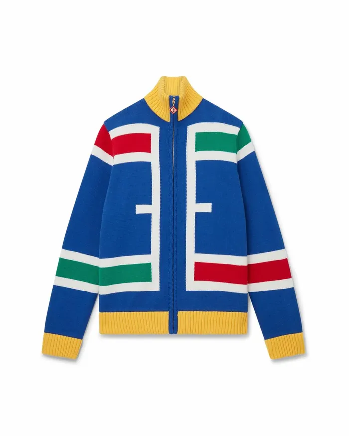 Casablanca Paris Knitwear Casa Court Knit Jacket 8211 Men Casablanca Paris Knitwear Casa Court Knit Jacket 8211 Men