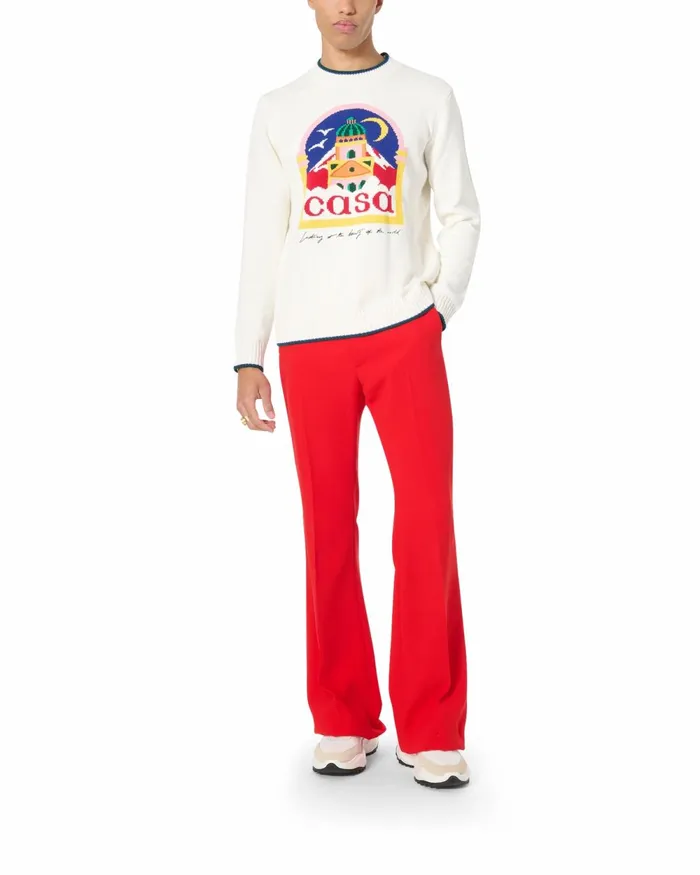 Casablanca Paris Knitwear Casa Intarsia Jumper 8211 Men Casablanca Paris Knitwear Casa Intarsia Jumper 8211 Men