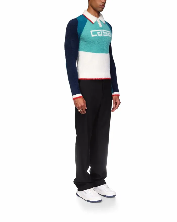 Casablanca Paris Knitwear Casa Sport Fluffy Polo Shirt 8211 Men Casablanca Paris Knitwear Casa Sport Fluffy Polo Shirt 8211 Men