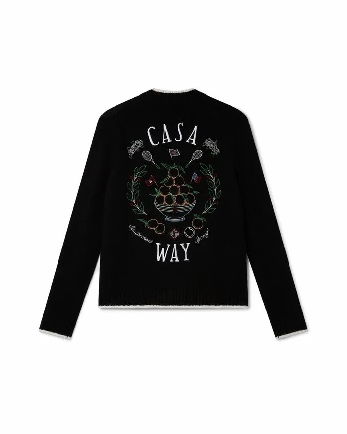 Casablanca Paris Knitwear Casa Way Cardigan 8211 MenWomen
