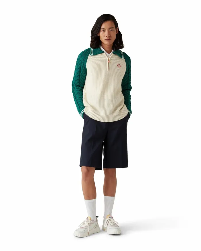 Casablanca Paris Knitwear Cashmere Cable Knit Jumper 8211 Men Casablanca Paris Knitwear Cashmere Cable Knit Jumper 8211 Men