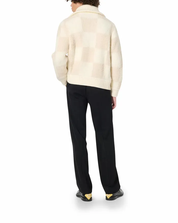 Casablanca Paris Knitwear Checked Boucle Cardigan 8211 Men Casablanca Paris Knitwear Checked Boucle Cardigan 8211 Men