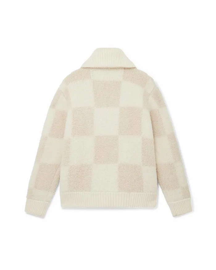 Casablanca Paris Knitwear Checked Boucle Cardigan 8211 Men Casablanca Paris Knitwear Checked Boucle Cardigan 8211 Men