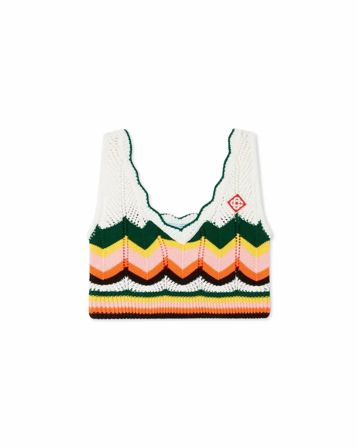 Casablanca Paris Knitwear Chevron Lace Bra 8211 Women