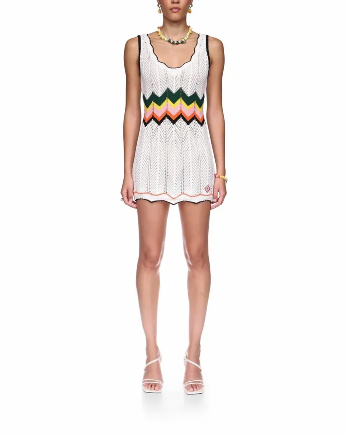 Casablanca Paris Knitwear Chevron Lace Dress 8211 Women Casablanca Paris Knitwear Chevron Lace Dress 8211 Women