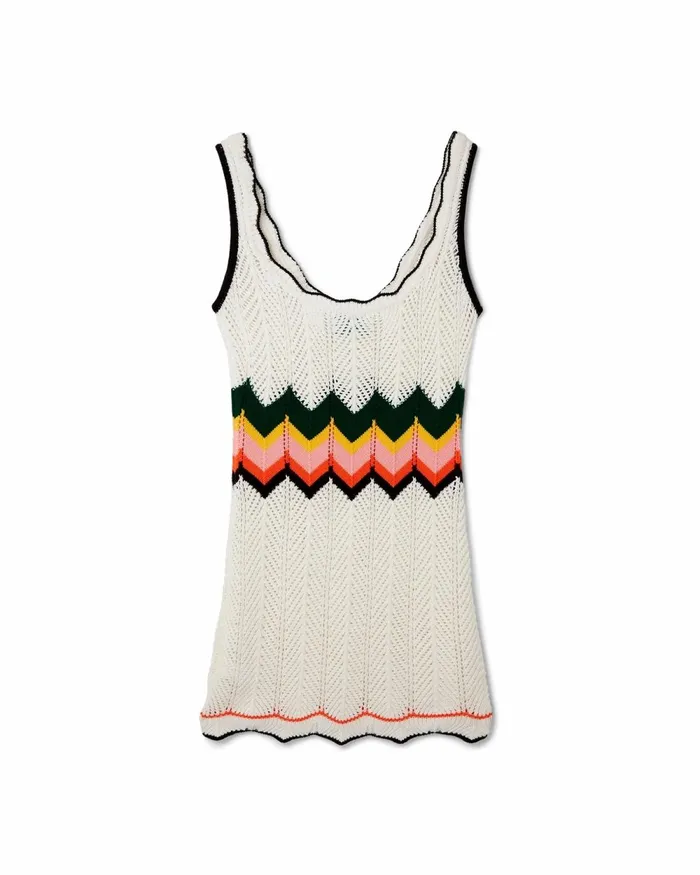 Casablanca Paris Knitwear Chevron Lace Dress 8211 Women Casablanca Paris Knitwear Chevron Lace Dress 8211 Women