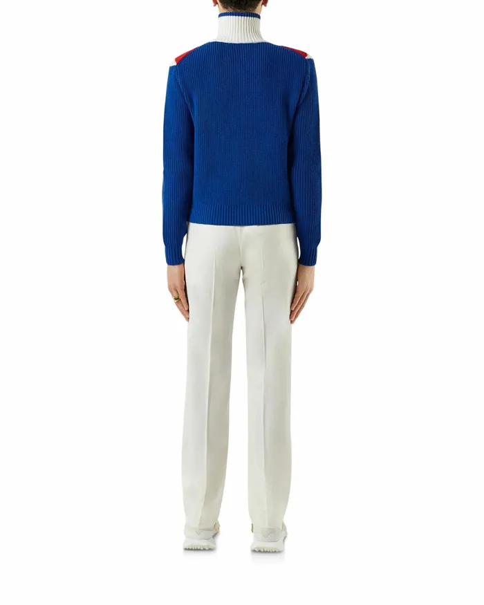 Casablanca Paris Knitwear Chevron Zip Up Jumper 8211 Men