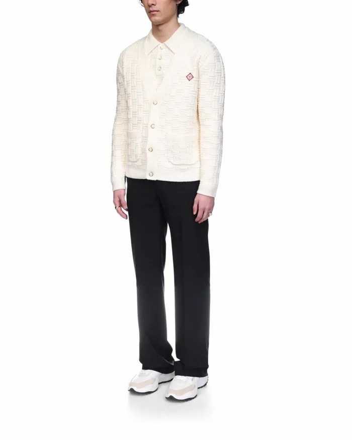 Casablanca Paris Knitwear Column Knit Cardigan 8211 Men Casablanca Paris Knitwear Column Knit Cardigan 8211 Men