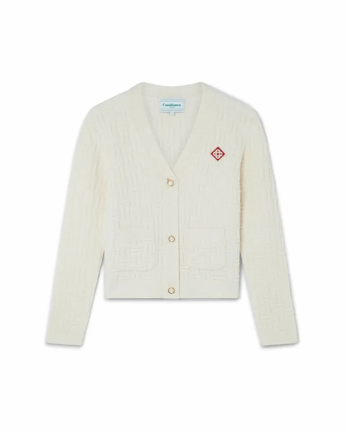 Casablanca Paris Knitwear Column Knit Cardigan 8211 Women
