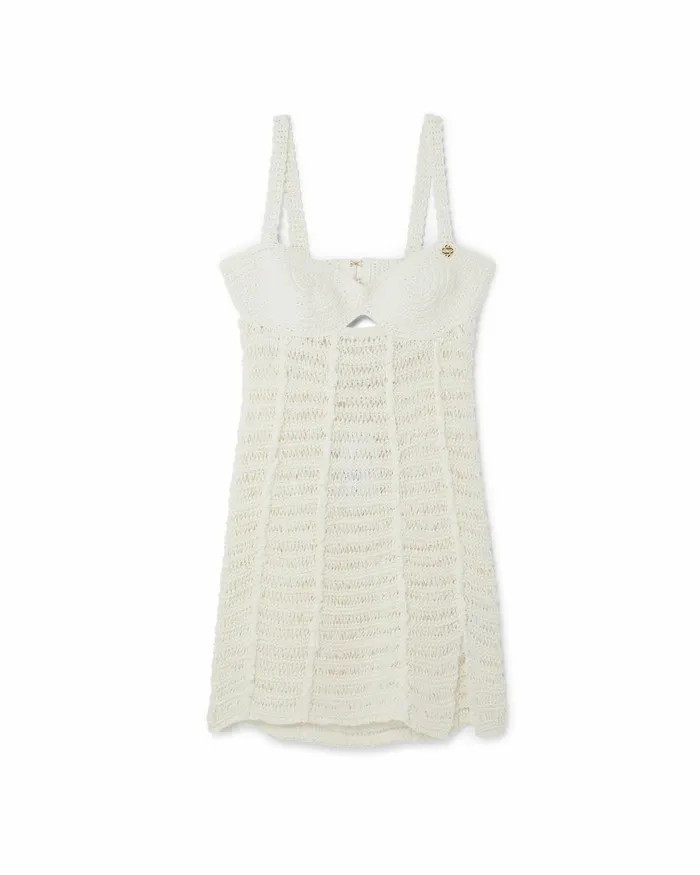 Casablanca Paris Knitwear Crochet Bustier Dress 8211 Women